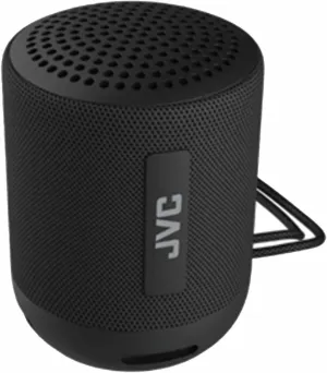 JVC Gumy Portable Bluetooth 5.3 Speaker – Indoor/Outdoor Wireless – Waterproof for Travel & Home – 16HR Playtime – USB-C, Aux Input, Compact & Easy to Carry, Mic for Calls, Voice Assist, Carry Strap