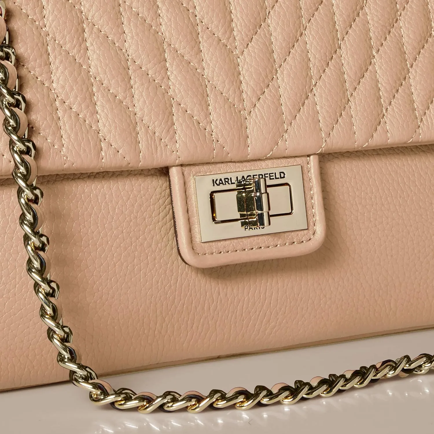Karl Lagerfeld Paris Agyness Solid Shoulder Bag