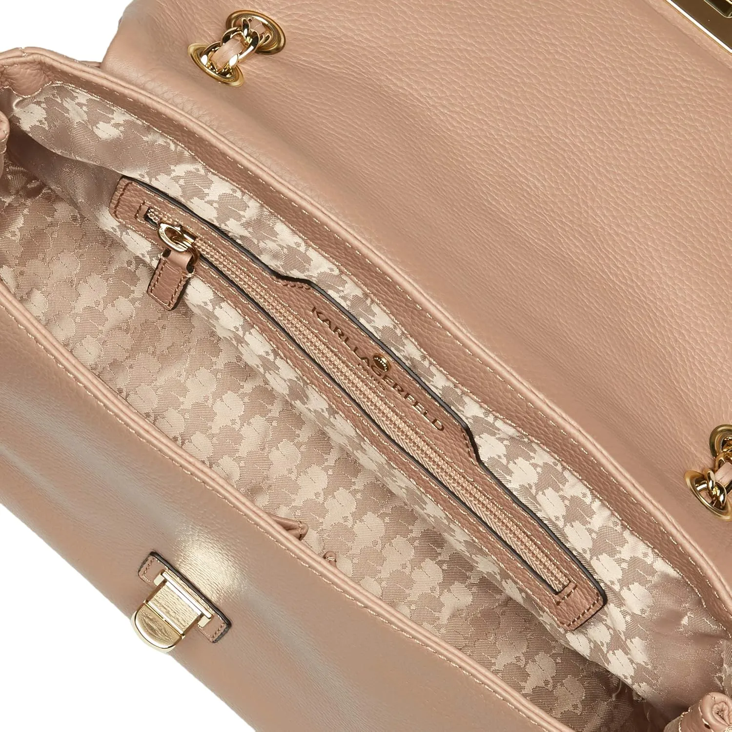 Karl Lagerfeld Paris Agyness Solid Shoulder Bag