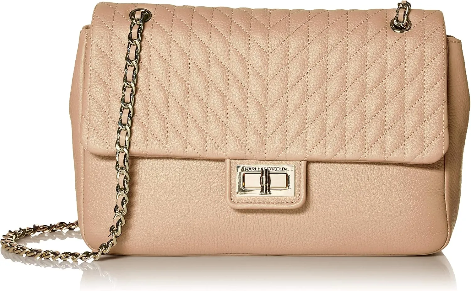 Karl Lagerfeld Paris Agyness Solid Shoulder Bag