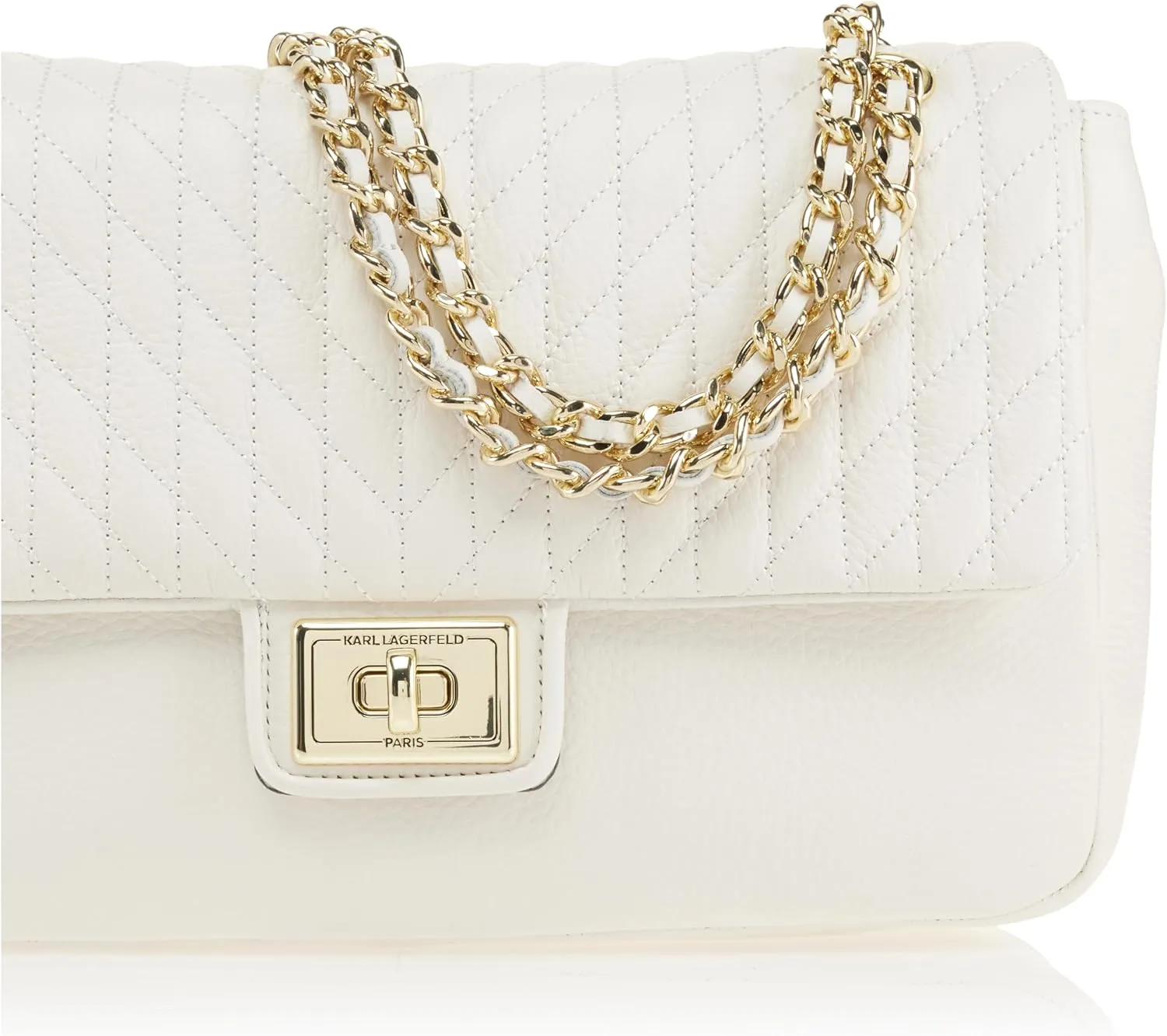 Karl Lagerfeld Paris Agyness Solid Shoulder Bag