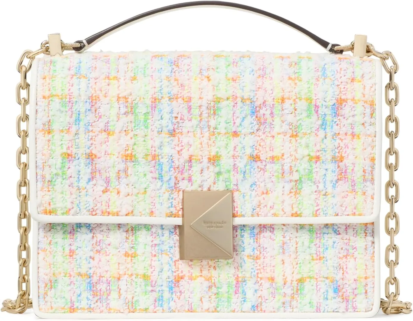 kate spade new york Deco Tweed Chain Shoulder, Multi