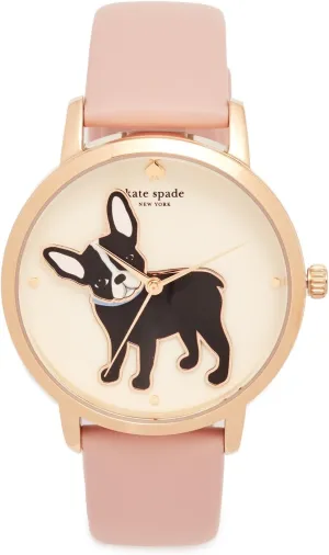 Kate Spade New York Metro Women's Watch with Stainless Steel Bracelet or Leather Band; Novelty Women's Watch