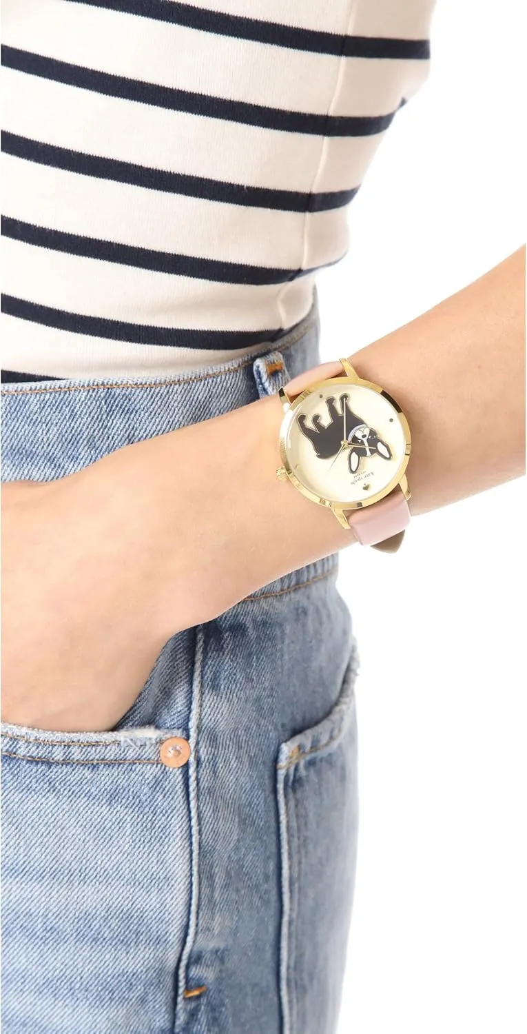Kate Spade New York Metro Women's Watch with Stainless Steel Bracelet or Leather Band; Novelty Women's Watch