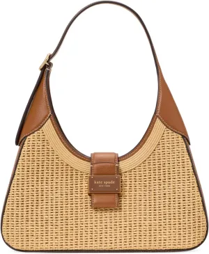 kate spade new york Nouveau Straw Small Shoulder, Cavern Clay Multi