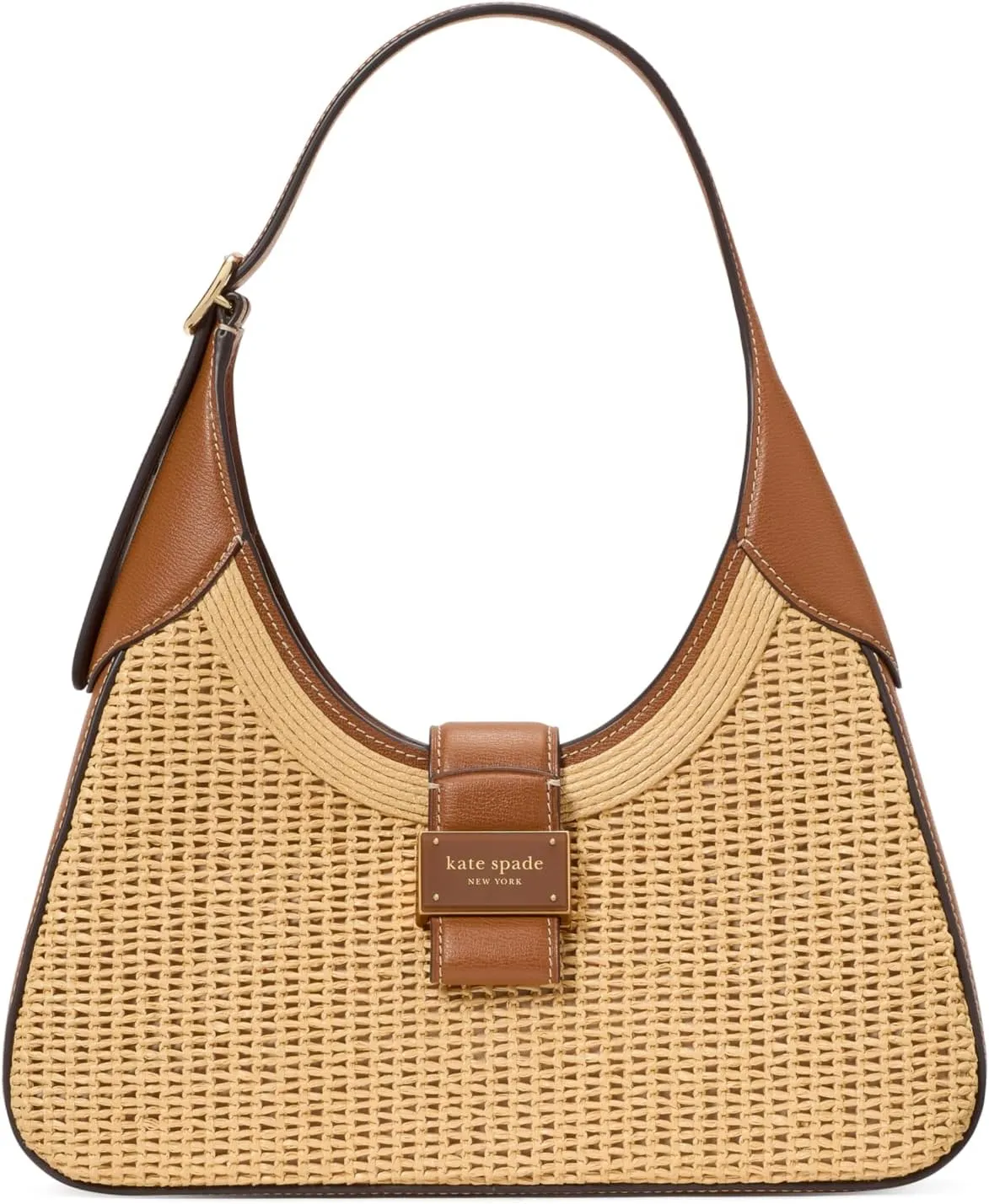 kate spade new york Nouveau Straw Small Shoulder, Cavern Clay Multi