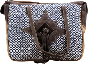 KB683 TOTE Upcycled Wool Upcycled Canvas Hair-on Genuine Leather women bag western handbag purse