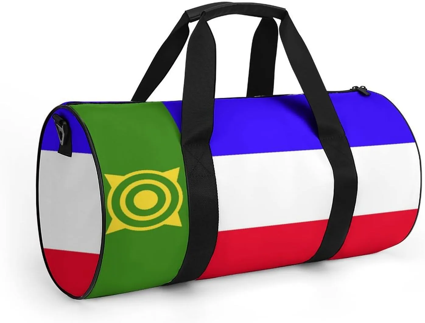 Khakassia Flag Waterproof Gym Duffel for Men Women Sports Travel Tote Bag