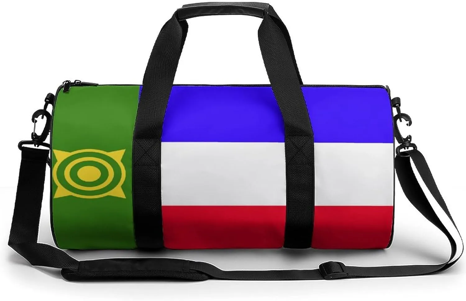 Khakassia Flag Waterproof Gym Duffel for Men Women Sports Travel Tote Bag