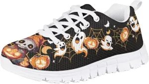 Kids Running Shoes, Breathable Upper Lightweight Lace-Up Mesh Athletic Sports Sneakers for Boys Girls