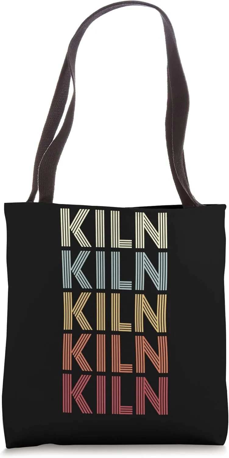 Kiln Mississippi Kiln MS Retro Vintage Text Tote Bag