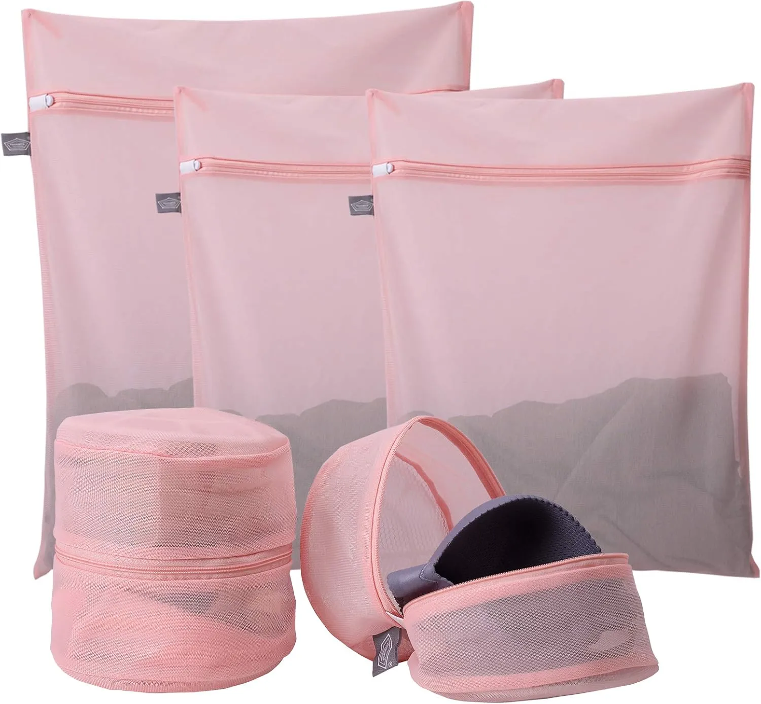 Kimmama Laundry Bag Mesh Wash Bags, Washing Machine Wash Bag, Net Washer Sack with Zipper, Dryer Pouch for Cleaning and Drying Cloths, Garment, Sweater, Delicates, lingerie, Bra, Pant, Sock, Toys