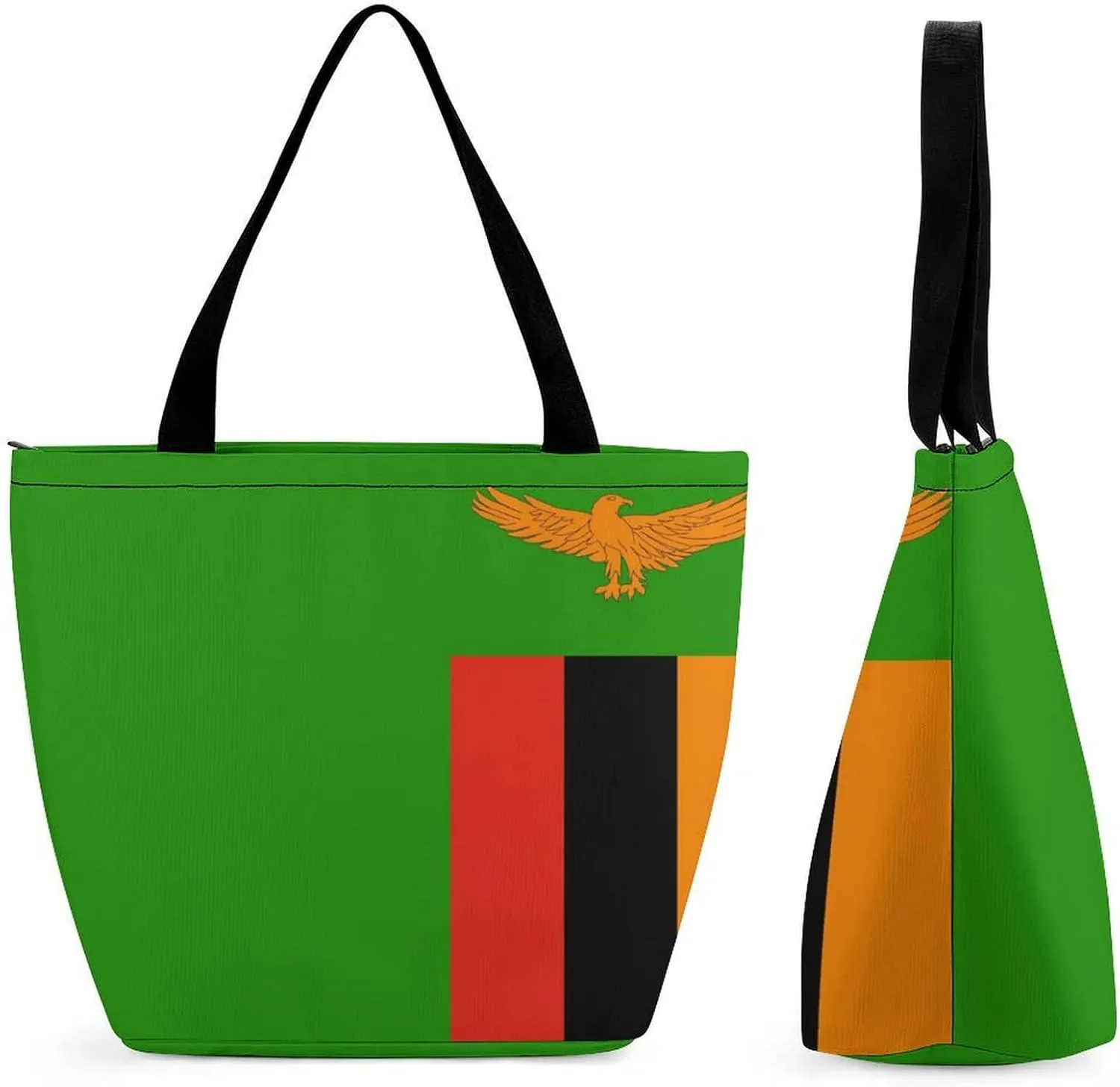 KiRYu East Timor Flag Women's Practical Tote Handbag with Zipper for Travel and Gym Use