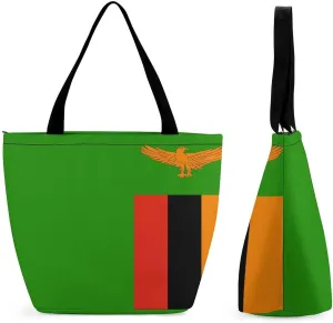 KiRYu East Timor Flag Women's Practical Tote Handbag with Zipper for Travel and Gym Use
