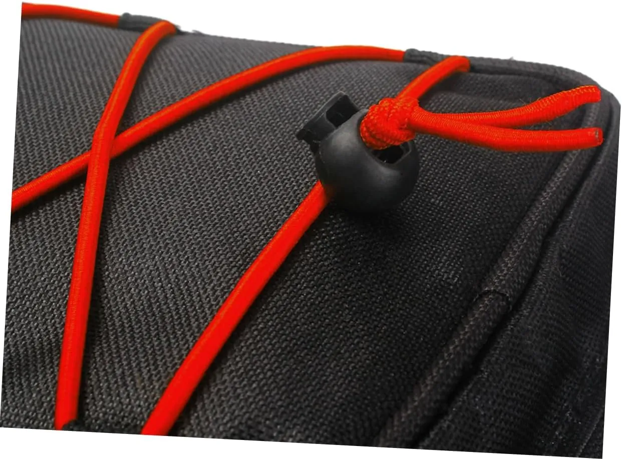 Kisangel Acoustic Guitar Case Electric Guitar Case 24 Inch Red Oxford Gig Bag Padded Shoulder Strap Storage Compartment