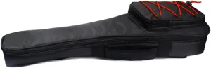 Kisangel Acoustic Guitar Case Electric Guitar Case 24 Inch Red Oxford Gig Bag Padded Shoulder Strap Storage Compartment