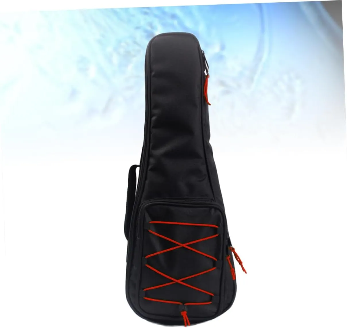 Kisangel Acoustic Guitar Case Electric Guitar Case 24 Inch Red Oxford Gig Bag Padded Shoulder Strap Storage Compartment