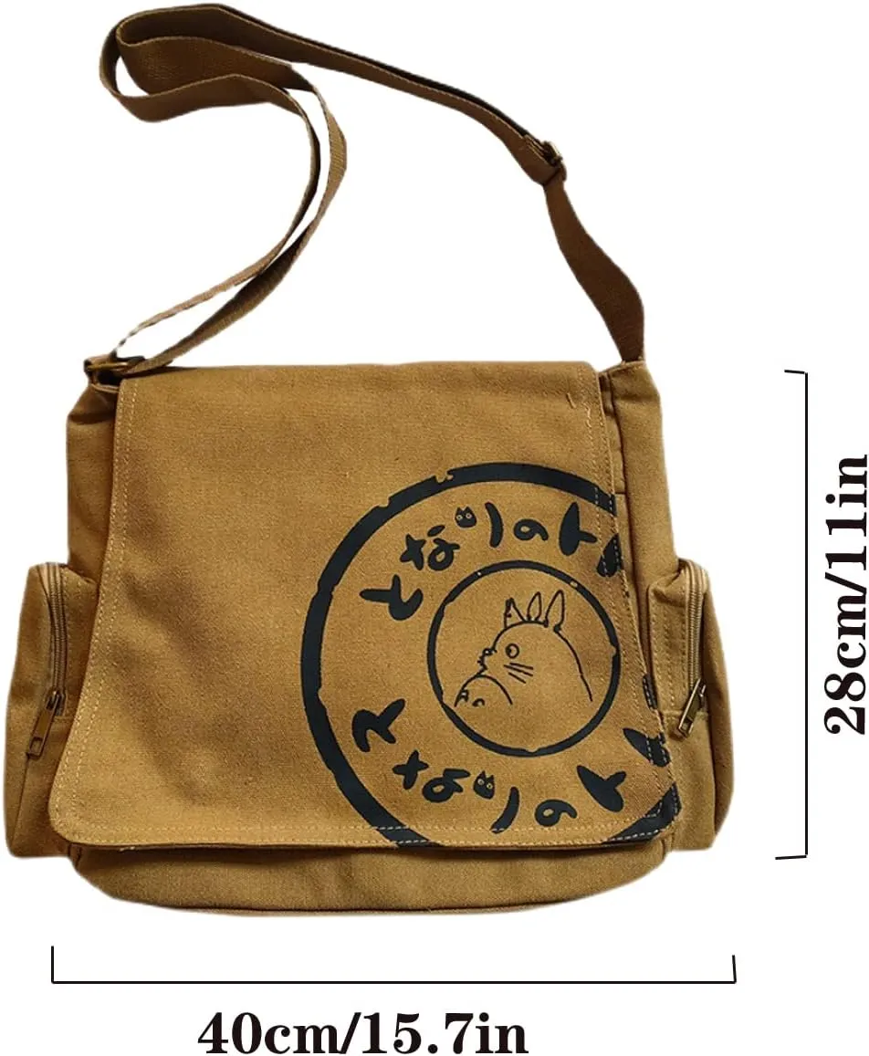 Korean Canvas Shoulder Bag for Men - Large Capacity Computer Casual Bag