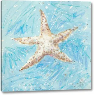 La Mer A by Jerry Sic - 24" x 24" Canvas Art Print Gallery Wrapped - Ready to Hang