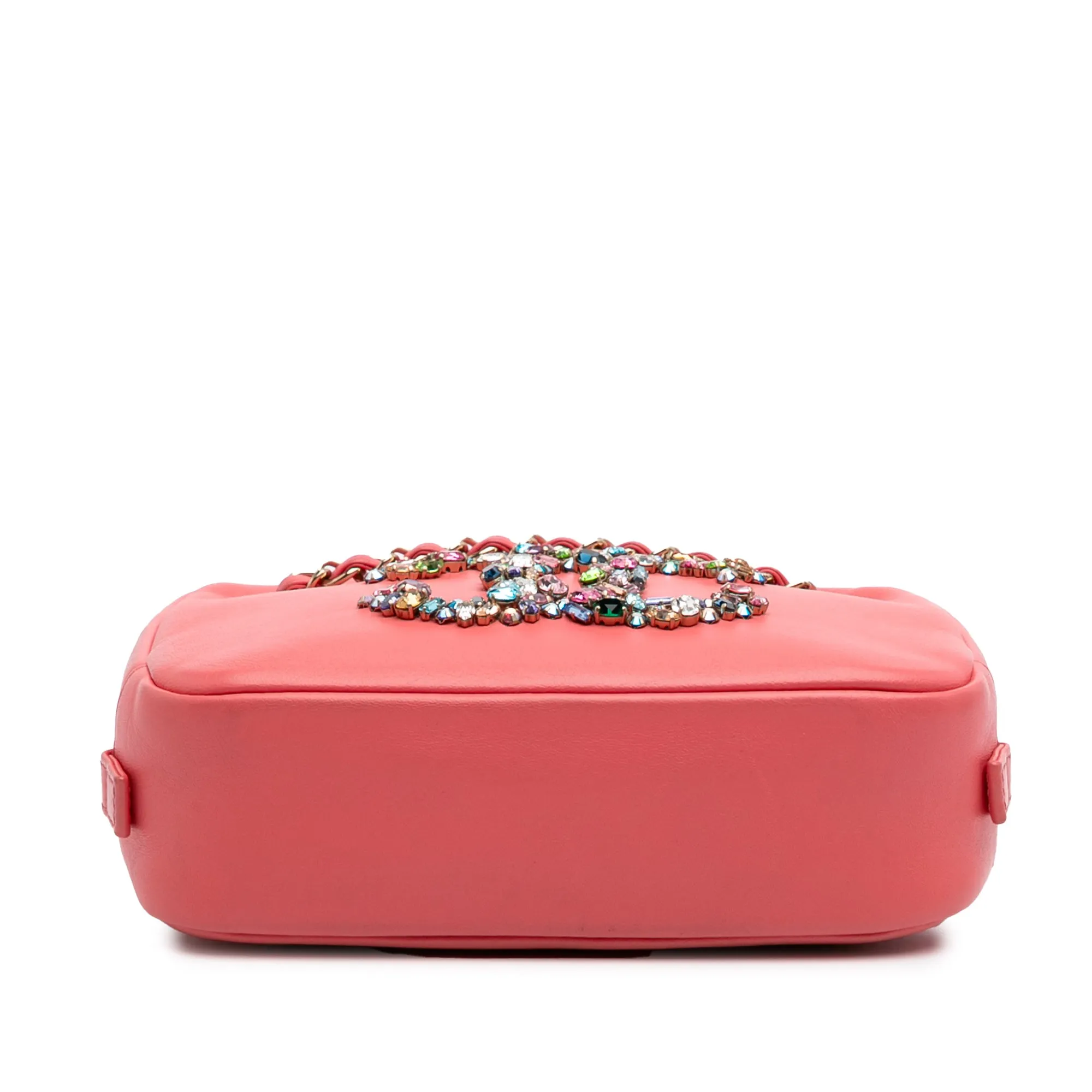Lambskin Giant Crystal CC Camera Bag