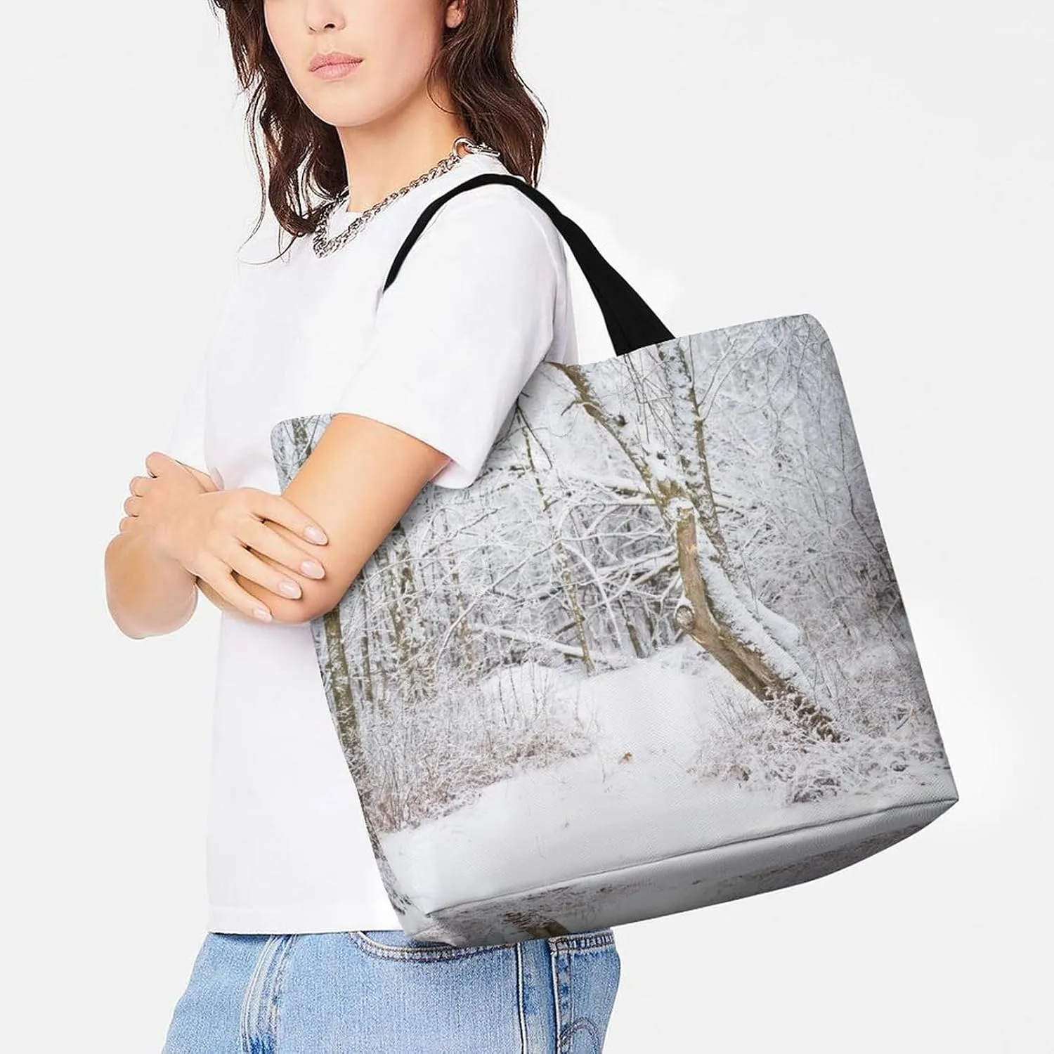 Large Capacity Shopping Tote Bag for Women, Girls