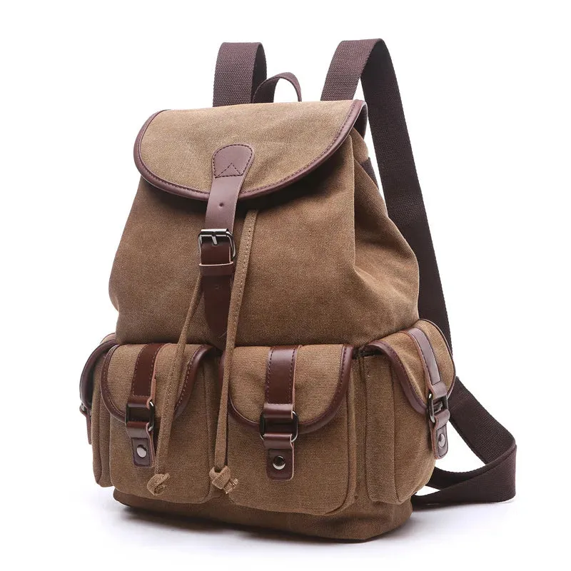 Large Capacity Vintage Canvas Backpack