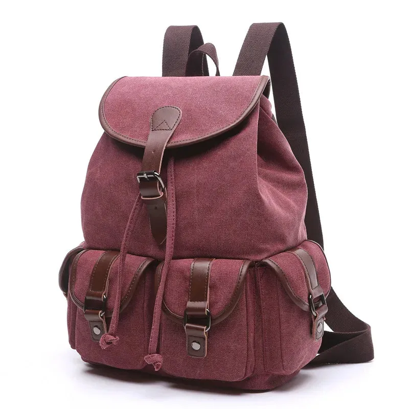 Large Capacity Vintage Canvas Backpack