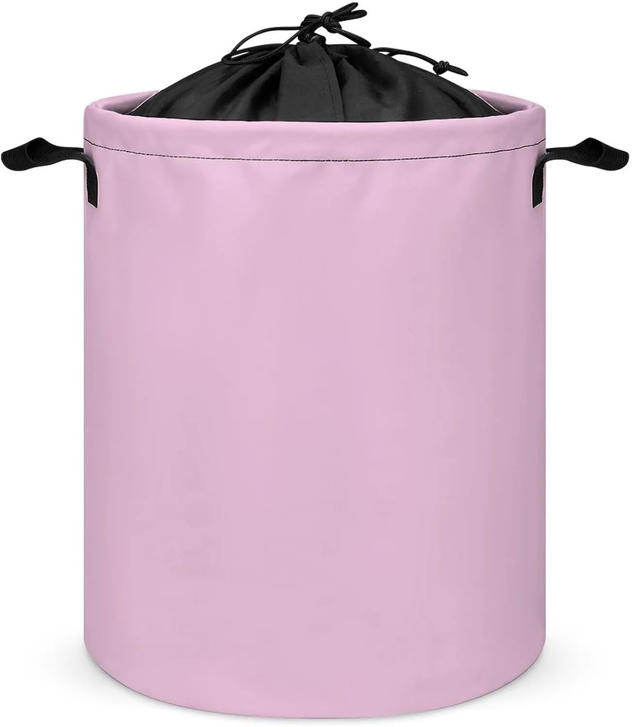 Large Laundry Hamper Bag, Classic Rose Solid Color Laundry Basket with Drawstring Collapsible Dirty Clothes Storage Washing Bin for Bathroom, Dorm Essentials