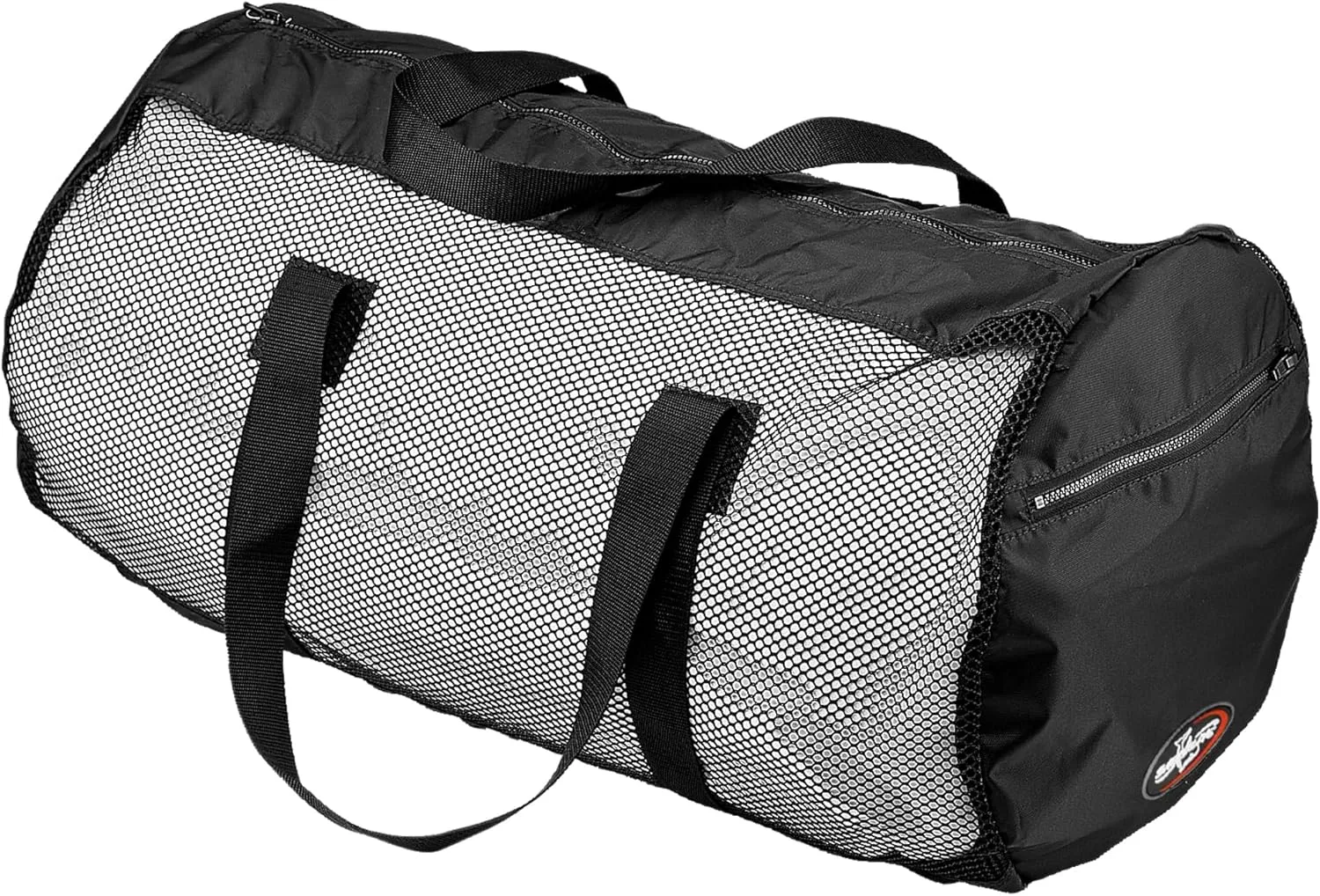 Large Mesh Beach Bag with Zipper Pockets - Foldable Duffle Bag for Scuba Gear, Snorkel Gear, and Outdoor Water Activities