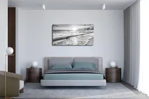 Large Ocean Sea Waves Nature Canvas Wall Art Picture Print -Modern Sea Nature Landsacpe Artwork Painting Framed for Bathroom Living Room Office Wall Decor -20"x40"inch