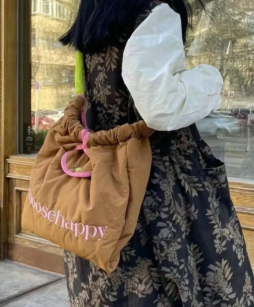 Large Padding Shoulder Bag Tote Bag for Women Down Padded Crossbody Bag Handbag Lightweight Tote Purse Top Handle Bag 2025