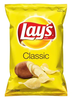 Lay's Potato Chips, Classic, 10 Ounce (Pack of 4)