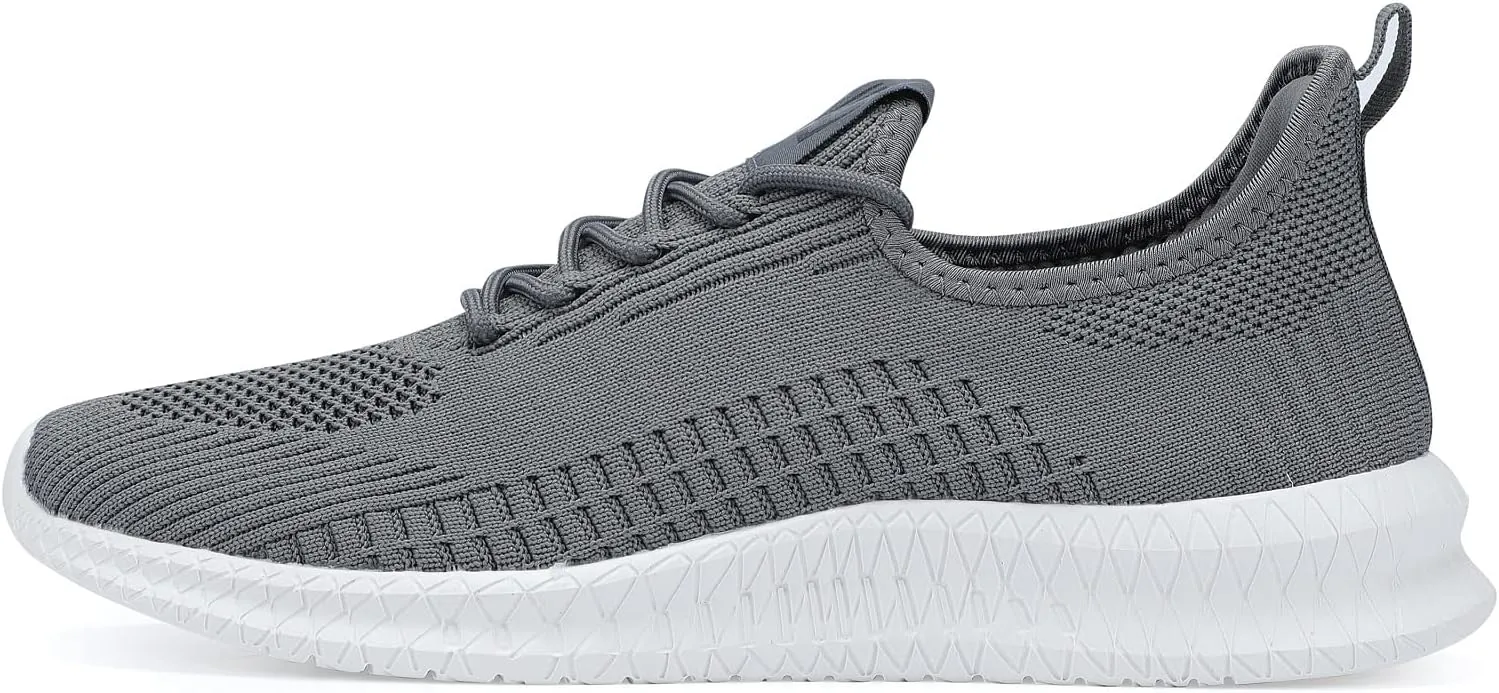 LCGJR Men's Running Shoes Ultra Lightweight Breathable Comfortable Walking Shoes Casual Fashion Sneakers Mesh Workout Shoes