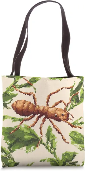 Leafcutter Ant 8bit Animal Wildlife Pattern Decor Tote Bag