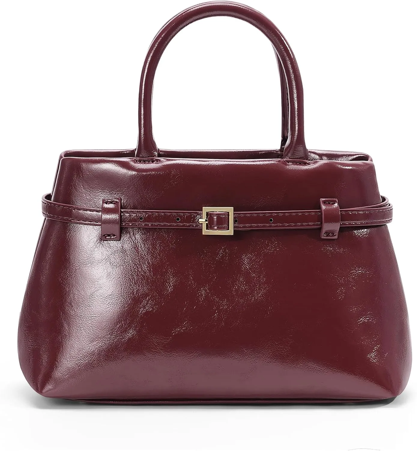 Leather Handbags for Women Small Tote Bag Top Handle Purse Satchel