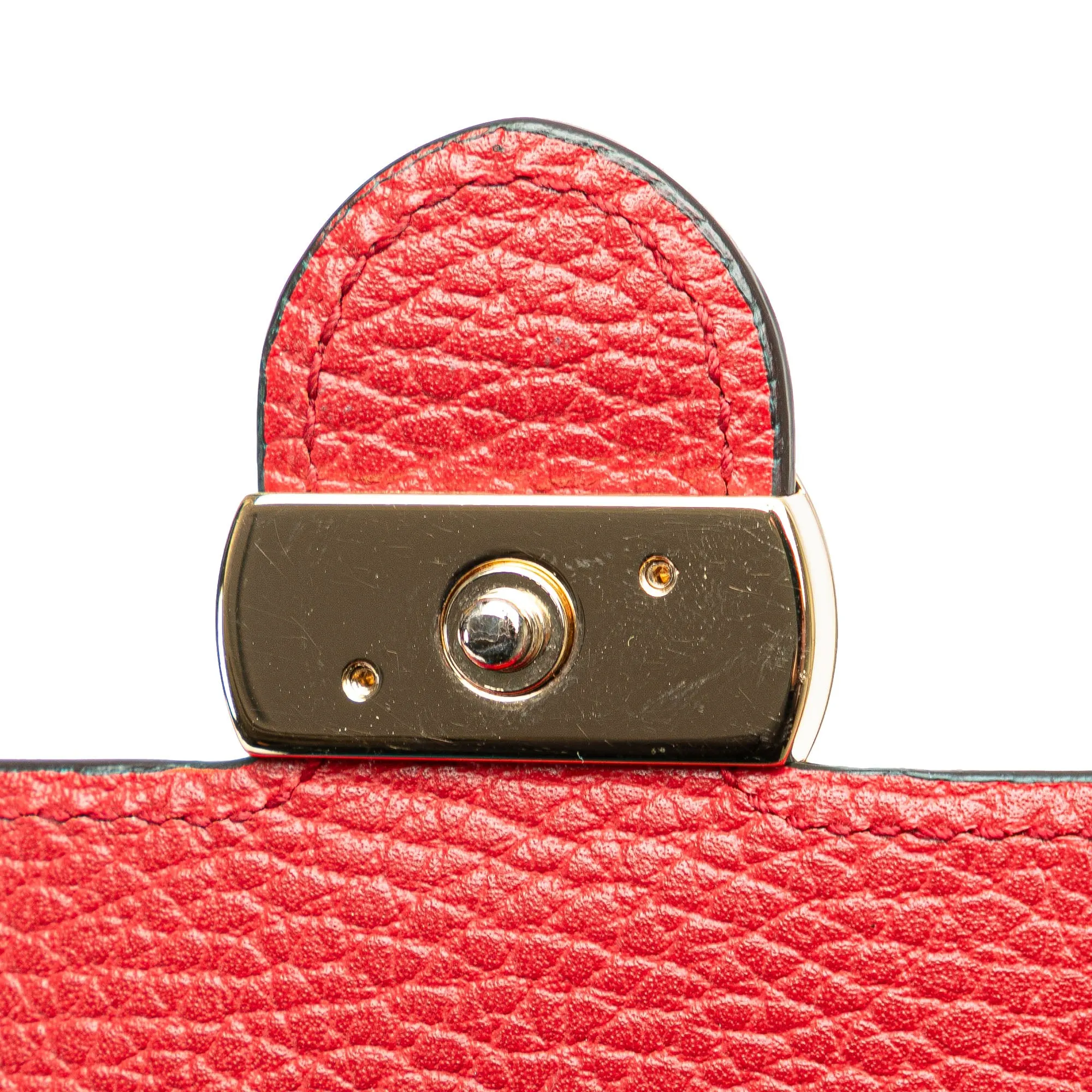 Leather Interlocking G Dollar Wallet on Chain