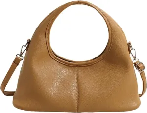 Leather Tote Bag for Women Leather Purse Women's Crossbody Handbags Slouchy Shoulder Bag Work Tote Trendy Vintage Bags