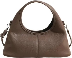 Leather Tote Bag for Women Leather Purse Women's Crossbody Handbags Slouchy Shoulder Bag Work Tote Trendy Vintage Bags