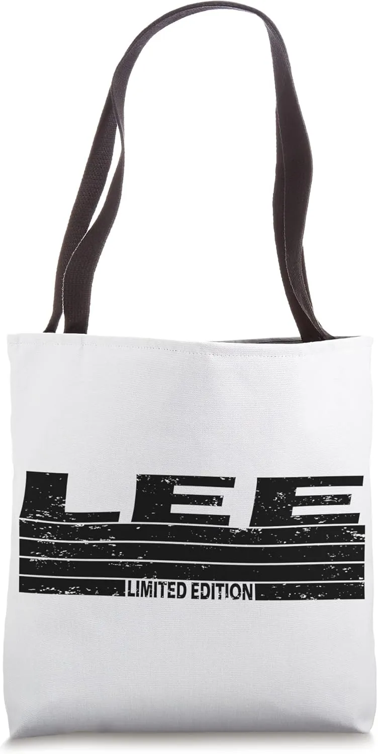 Lee Surname Limited Edition Retro Vintage Style Sunset Tote Bag