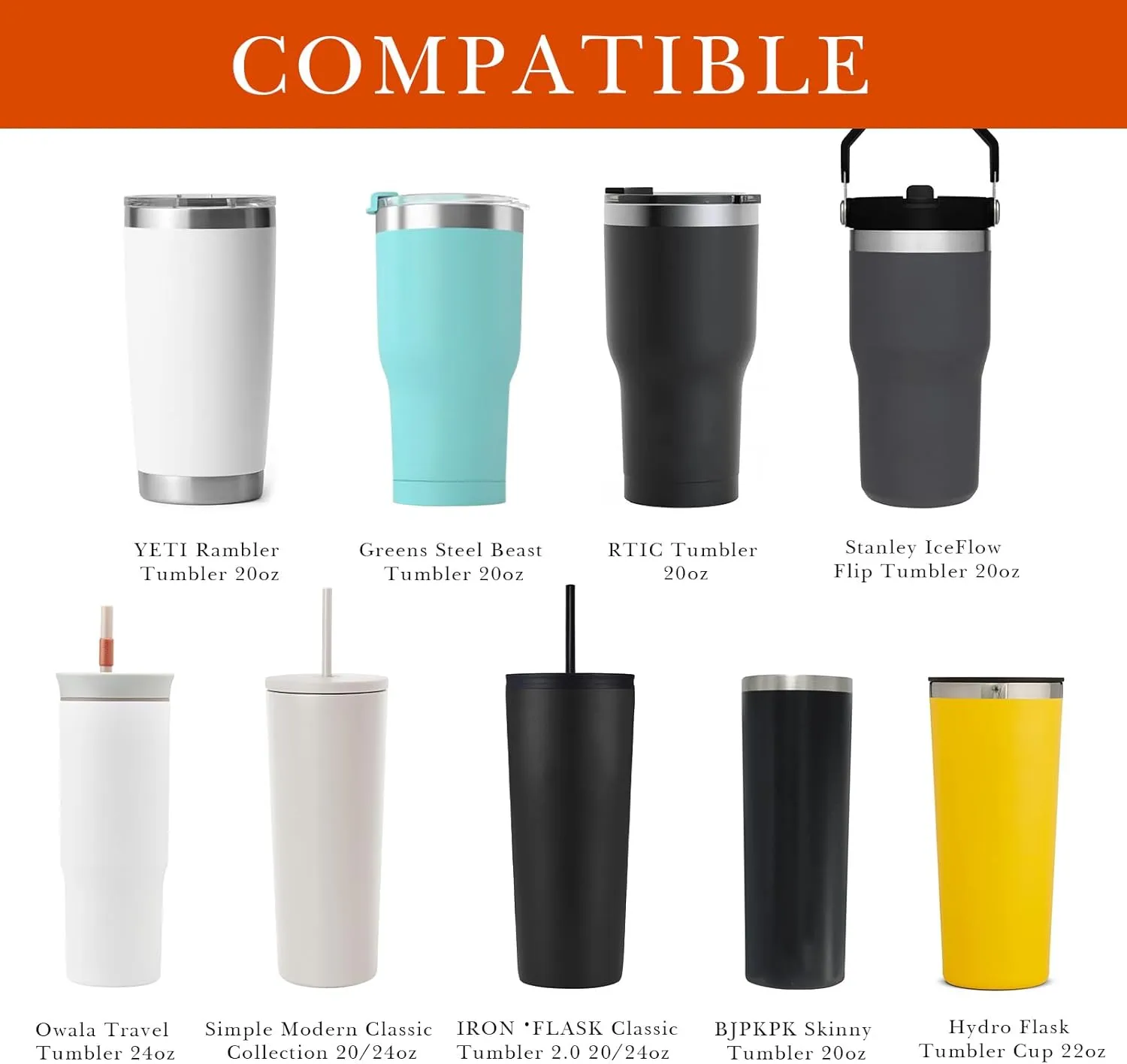 Linkidea Tumbler Carrier with Strap Compatible with YETI Rambler Tumbler 20oz, Iron °Flask Classic Tumbler 2.0 20/24oz, Coffee Mug Sling Bag Holder, Shoulder Strap with Pocket