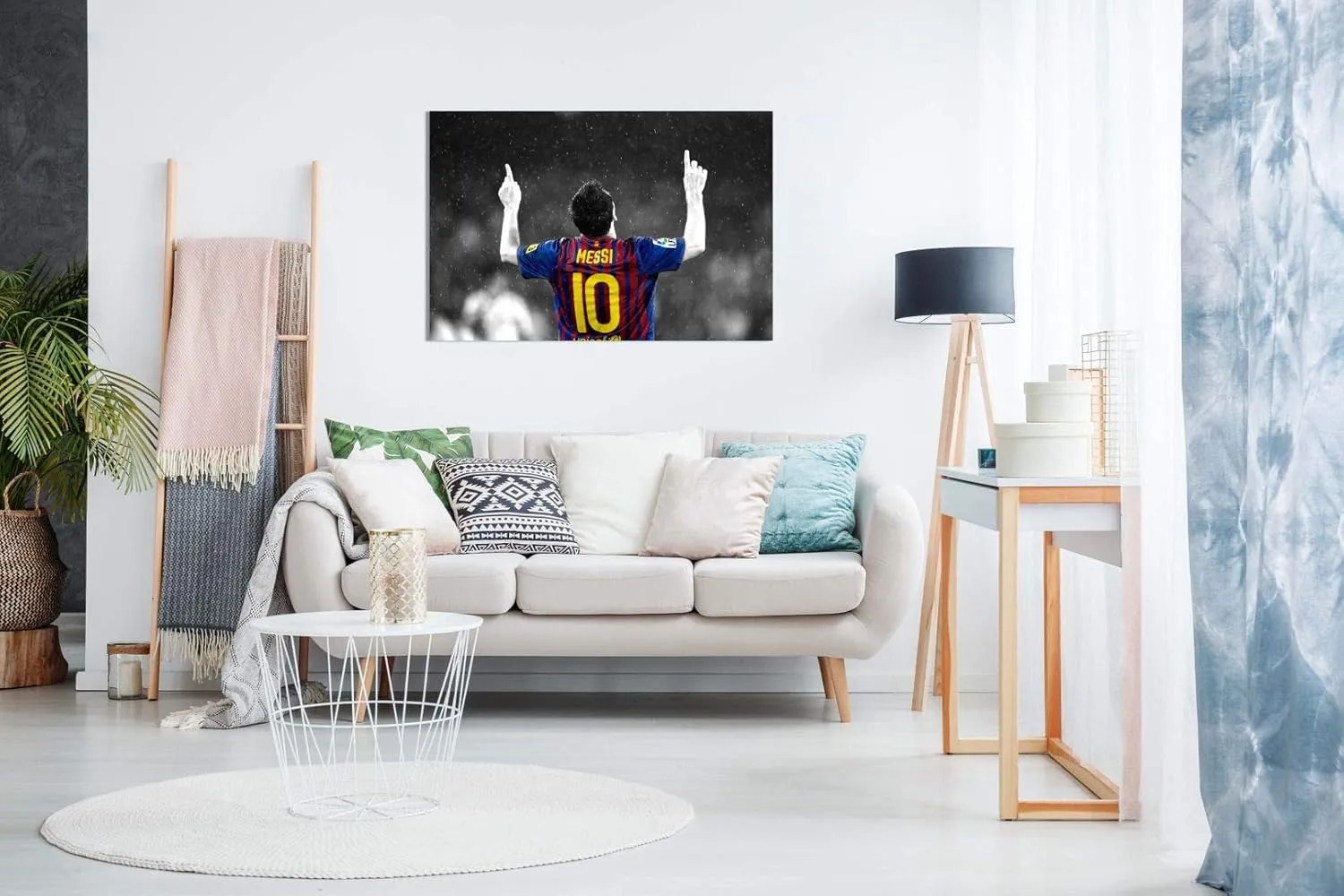 Lionel Messi Barcelona Fc Canvas Wall Art Picture Print (30x20in)