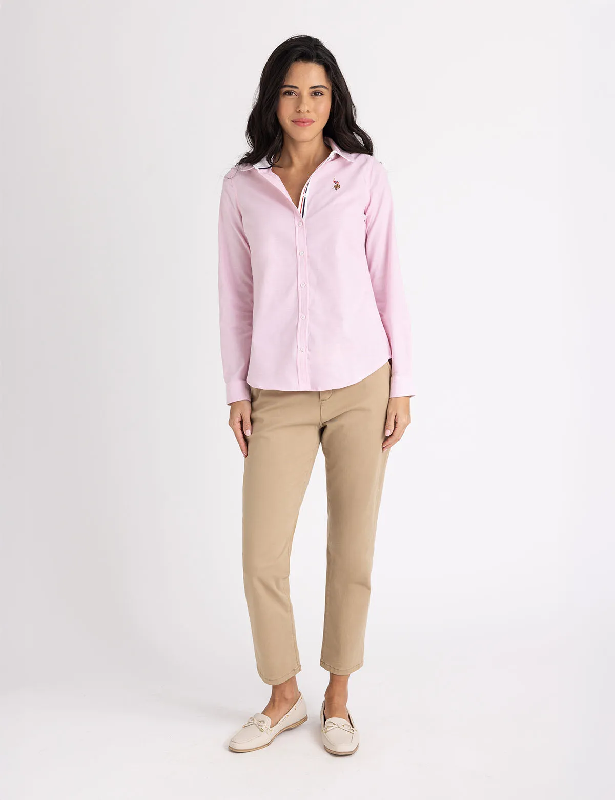 LONG SLEEVE SOLID STRETCH OXFORD SHIRT