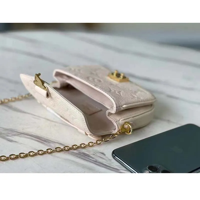 Louis Vuitton LV Women Micro Métis Beige Monogram Empreinte Embossed Supple Grained Cowhide