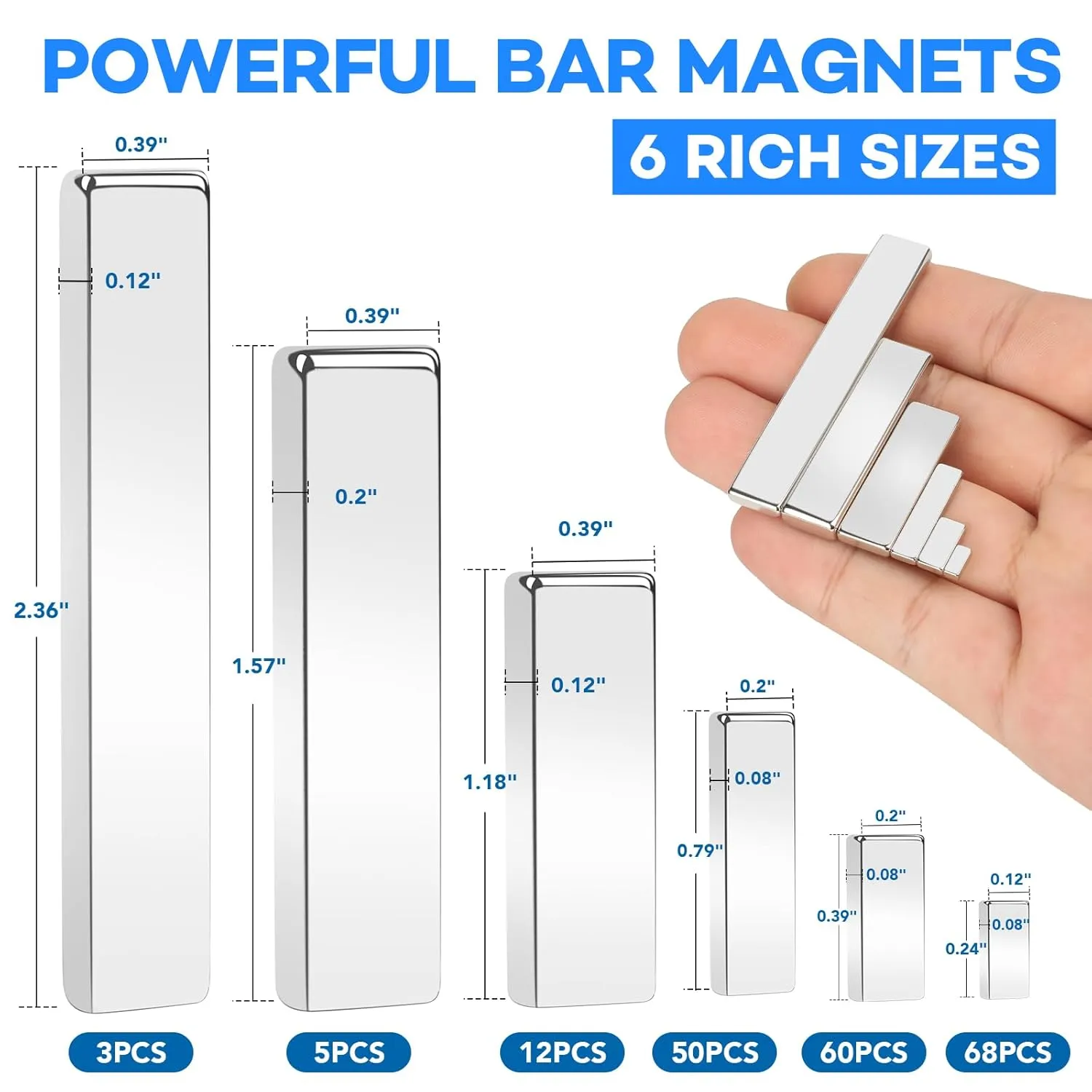 LOVIMAG 198Pcs Super Strong Small Magnets, Rare Earth Neodymium Magnets for Crafts, Refrigerator, Whiteboard, Classroom, Office, Kitchen