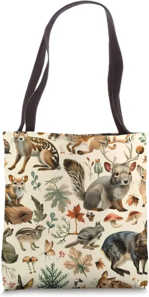 Mammal Vintage Pattern Design Tote Bag