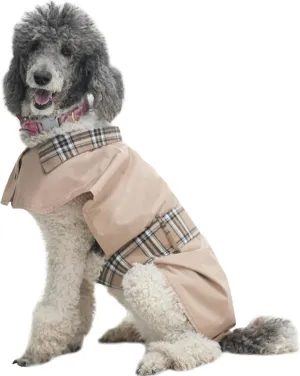 MAMORE Dog Jacket Waterproof Outdoor Vest for Smal Medium Large Dogs, Windproof Adjustable Breathable Lightweight Fashion Casual Dog Clothes (Khaki, Small)