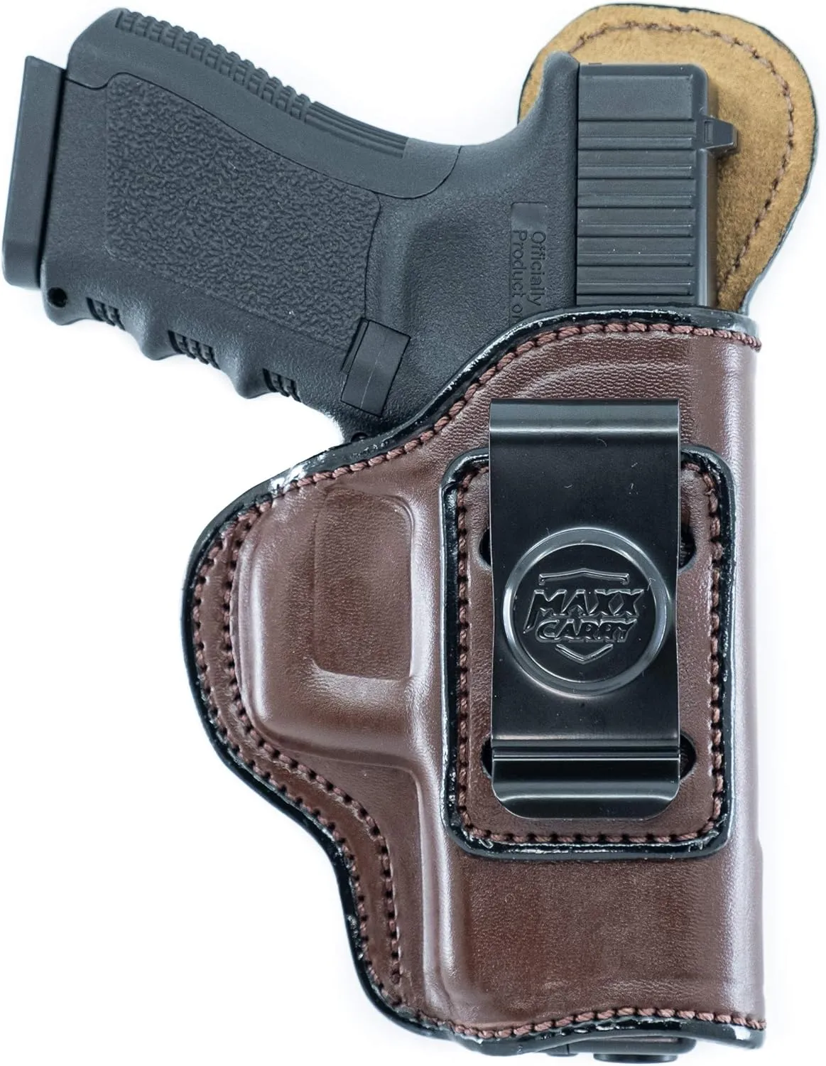 Maxx Carry IWB Leather Taurus G2c Holster 9mm or 40S&W, PT111 G2 | Fits Glock 26, 27 | Walther PPQ SC, P22 | Sig Sauer P320 Micro Compact | Springfield XD 3, XD MOD 2