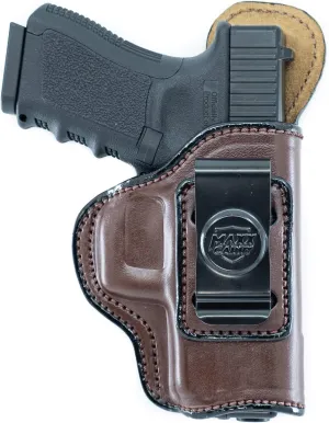 Maxx Carry IWB Leather Taurus G2c Holster 9mm or 40S&W, PT111 G2 | Fits Glock 26, 27 | Walther PPQ SC, P22 | Sig Sauer P320 Micro Compact | Springfield XD 3, XD MOD 2