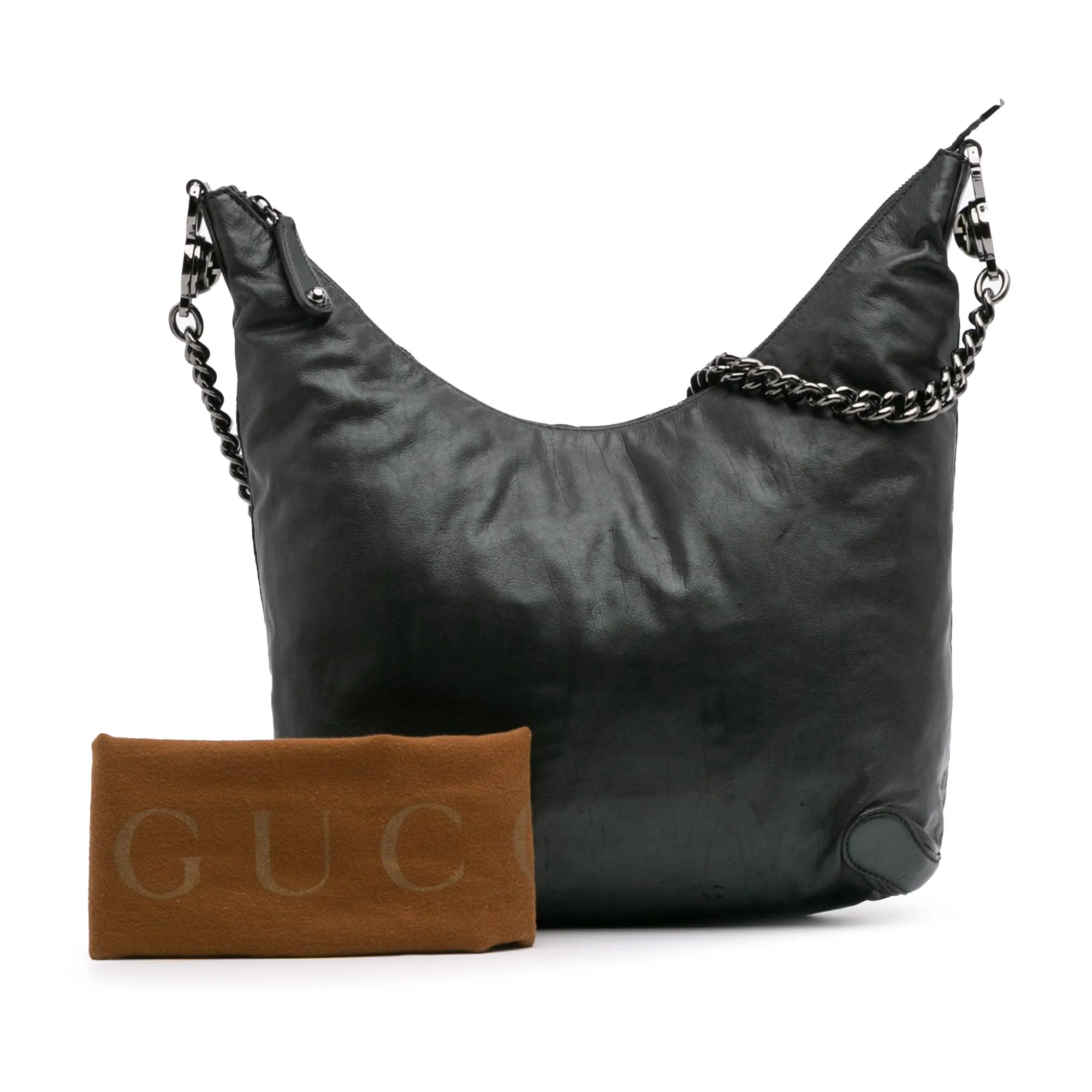 Medium Leather Galaxy Chain Hobo