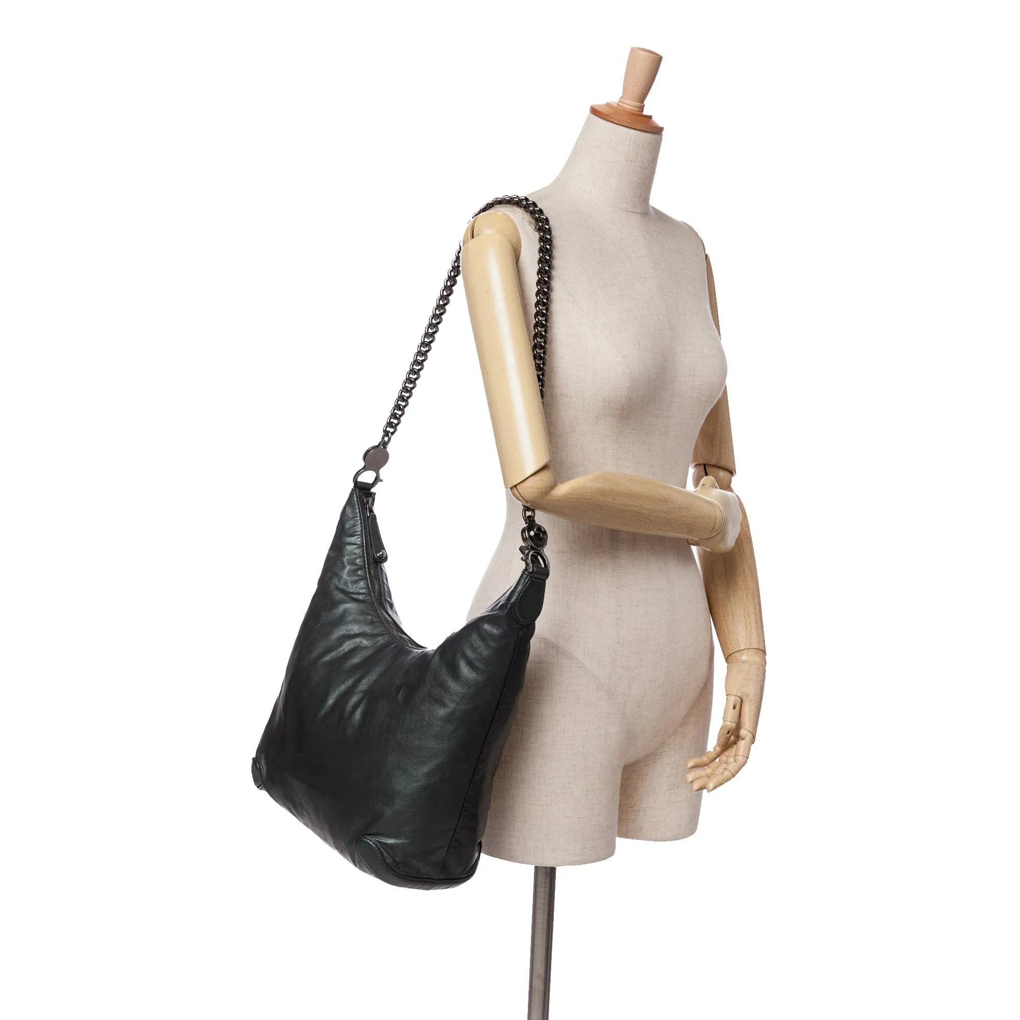 Medium Leather Galaxy Chain Hobo